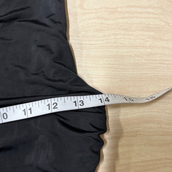 Bebe Addiction Black One Shoulder Ruched Side Cutout Mini Dress Size Small - Picture 4 of 6